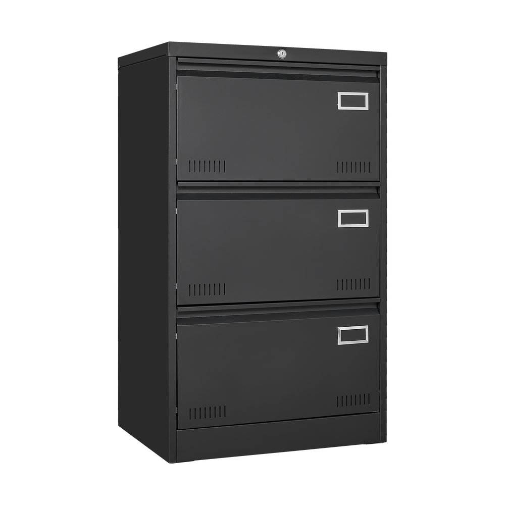 Secure & Stylish 3-Drawer Filing Cabinet