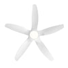 Sleek LED Ceiling Fan with White Blades