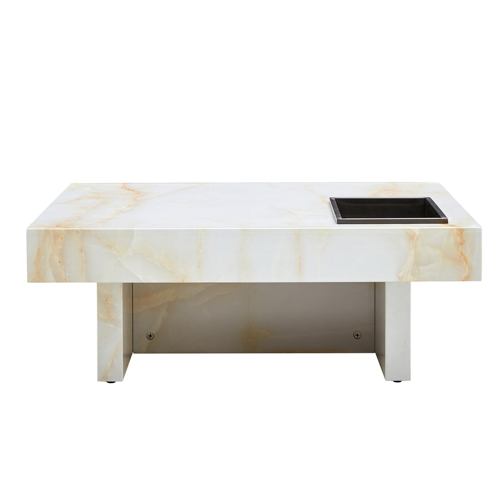 Elegant Marble-Inspired Coffee Table