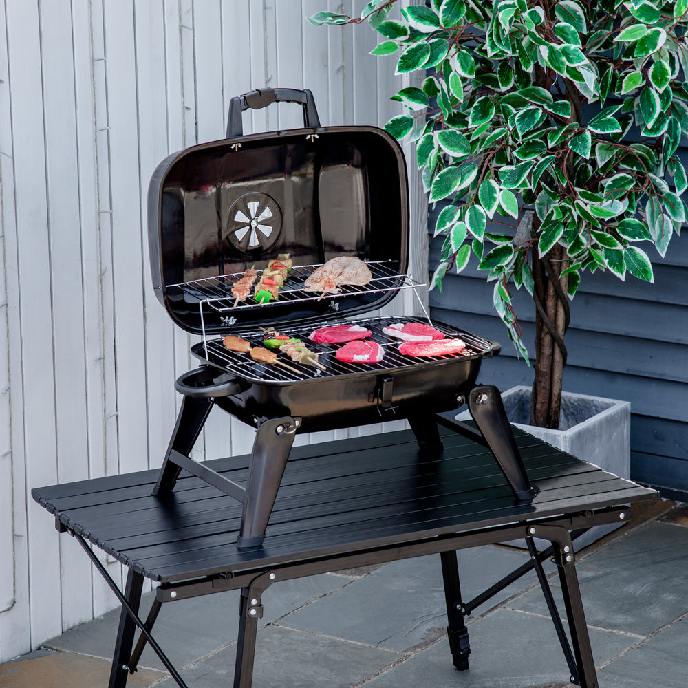 Outsunny Compact Charcoal BBQ Grill