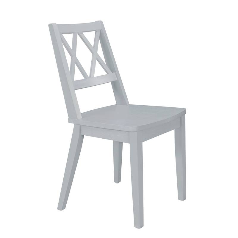 Chic Extendable Round Dining Set with Cross Back Chairs