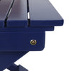 Navy Blue Folding Wooden Side Table