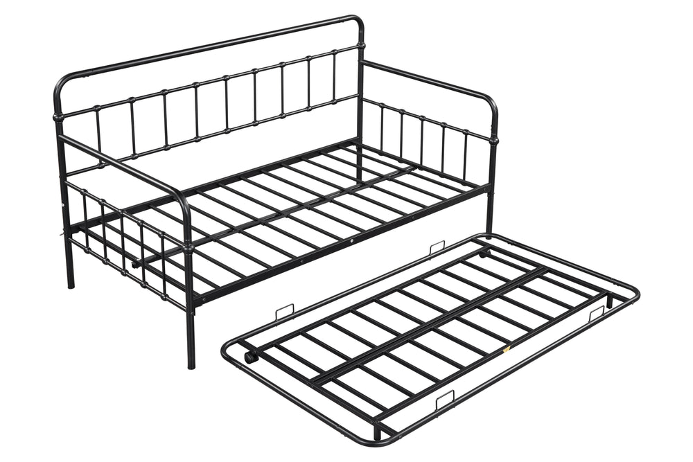 Modern Metal Daybed with Trundle