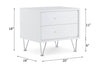 Sleek White Nightstand by ACME