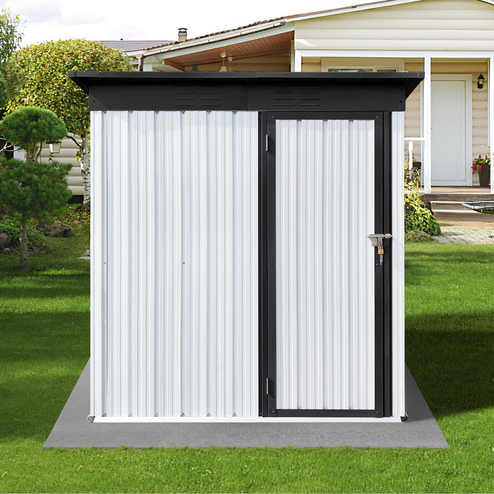 Chic Metal Garden Shed for Stylish Outdoor Storage