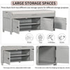 Cozy Curved Storage Bench with Hidden Space