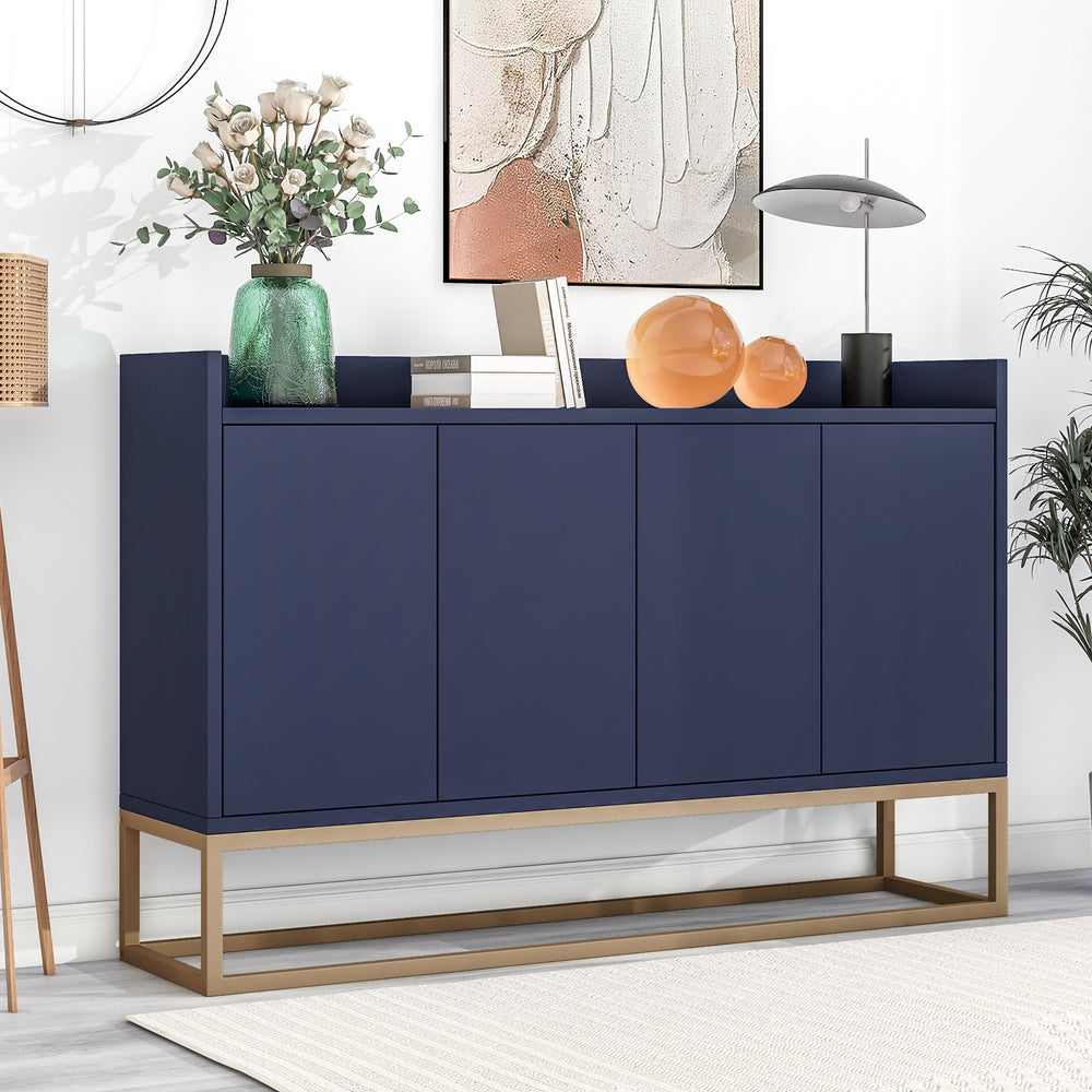 Navy Chic Storage Buffet: Elegant Organization for Your Home