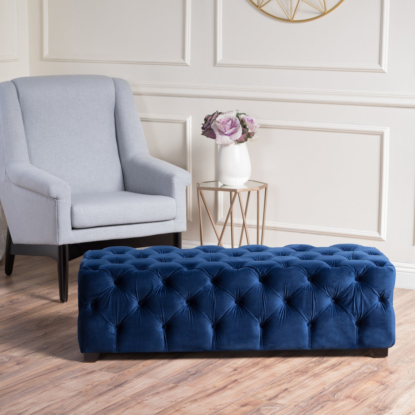 Cozy Glam Ottoman