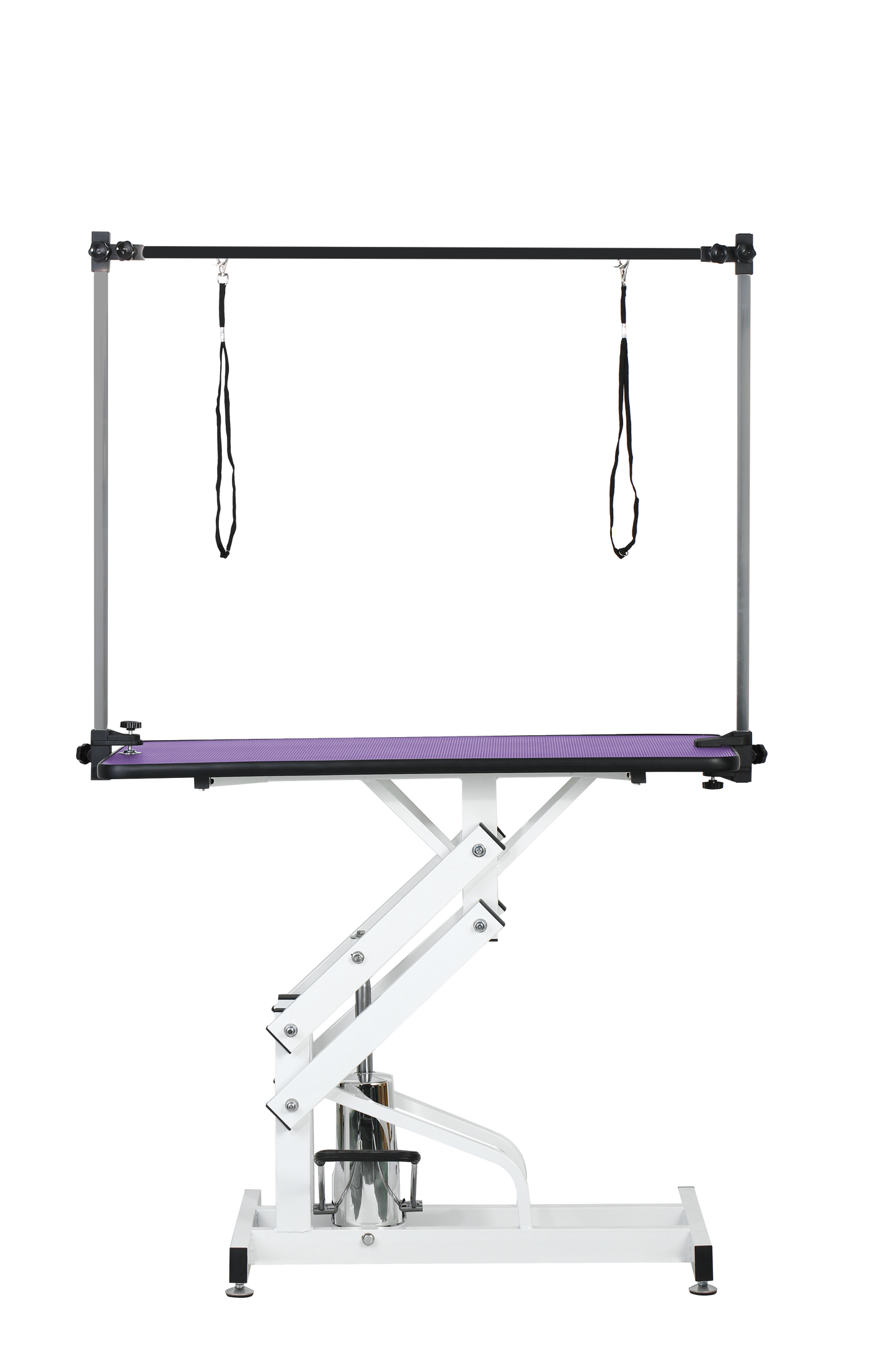 Purple Pet Grooming Table with Hydraulic Lift