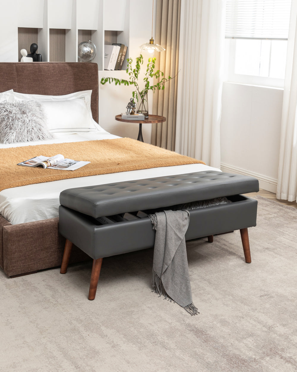 Cozy Storage Ottoman Bench