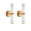 Chic Gold Resin Wall Sconces - Set of Two