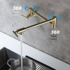 Wall-Mounted Pot Filler Faucet