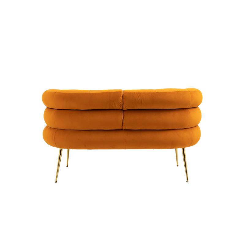 Chic Mini Loveseat in Orange