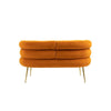 Chic Mini Loveseat in Orange