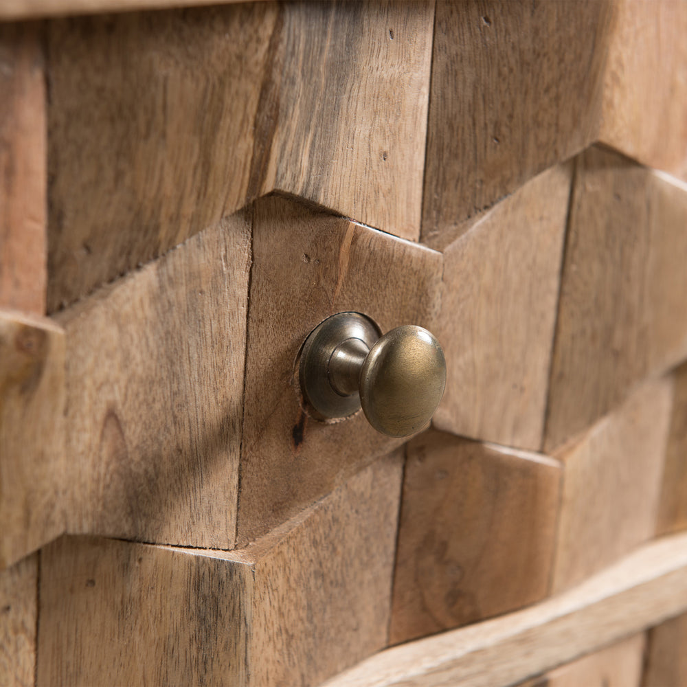 Chic Mango Wood Mid-Century Chest