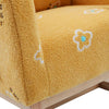 Cozy Mustard Rocker: Modern Mid-Century Accent Chair