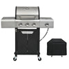 Ultimate Outdoor Propane Grill with Side Burner & Cover