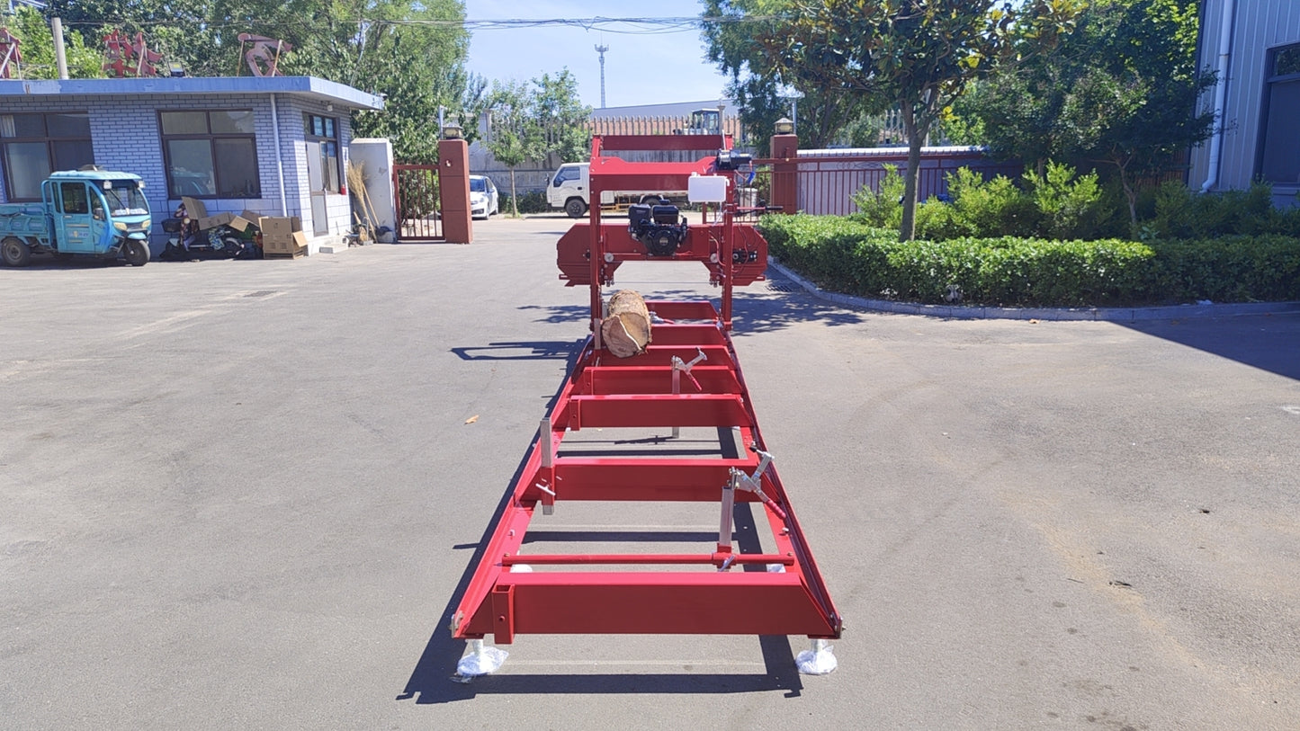 Easy Start Portable Sawmill with Powerful Gas Engine