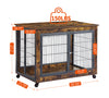 Rustic Double-Door Dog Crate