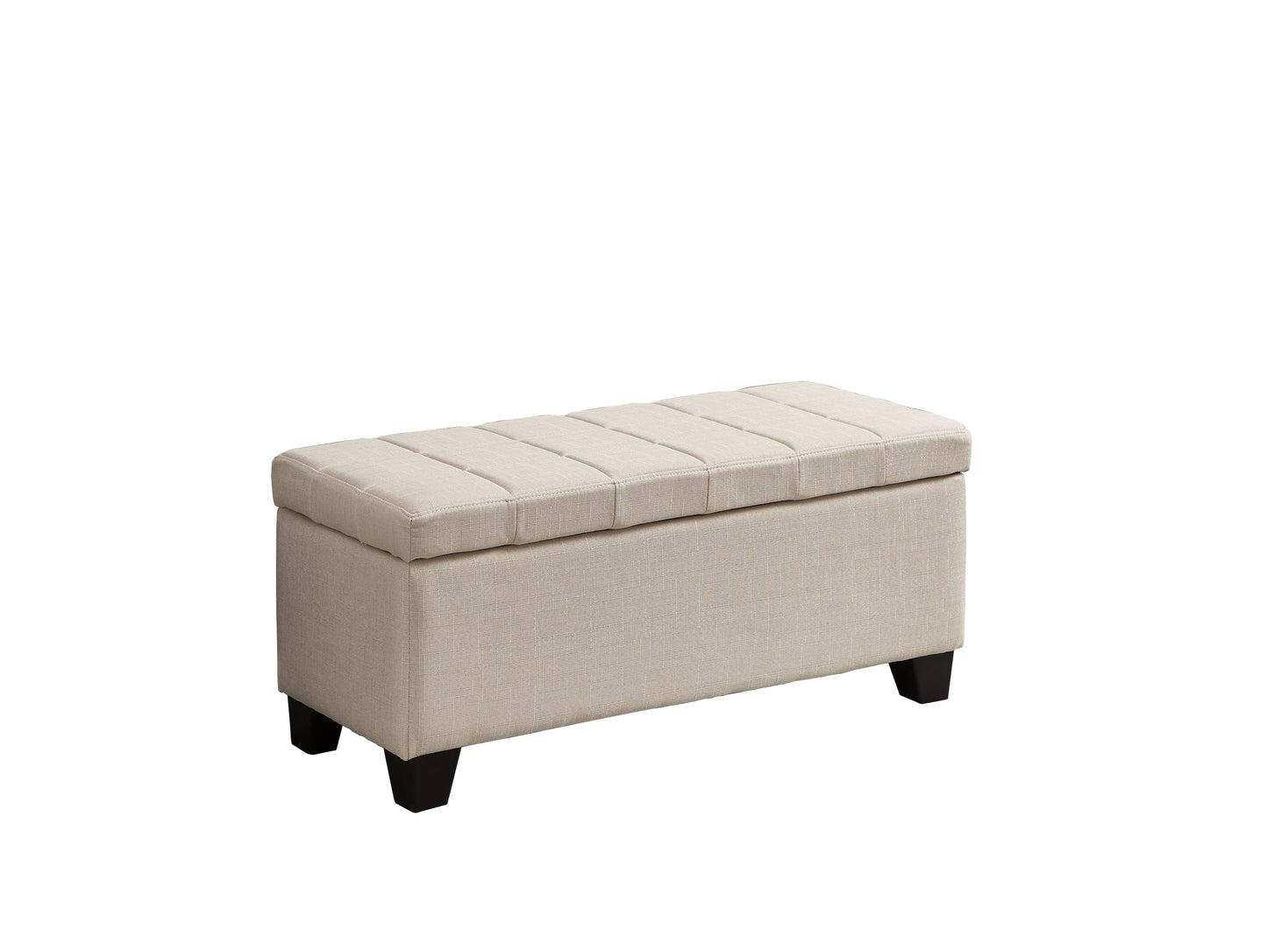 Cozy Storage Bench in Light Beige