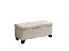 Cozy Storage Bench in Light Beige