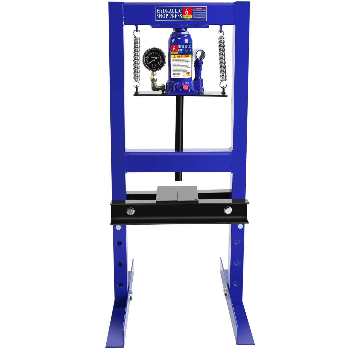 Heavy-Duty Hydraulic Floor Press - Blue