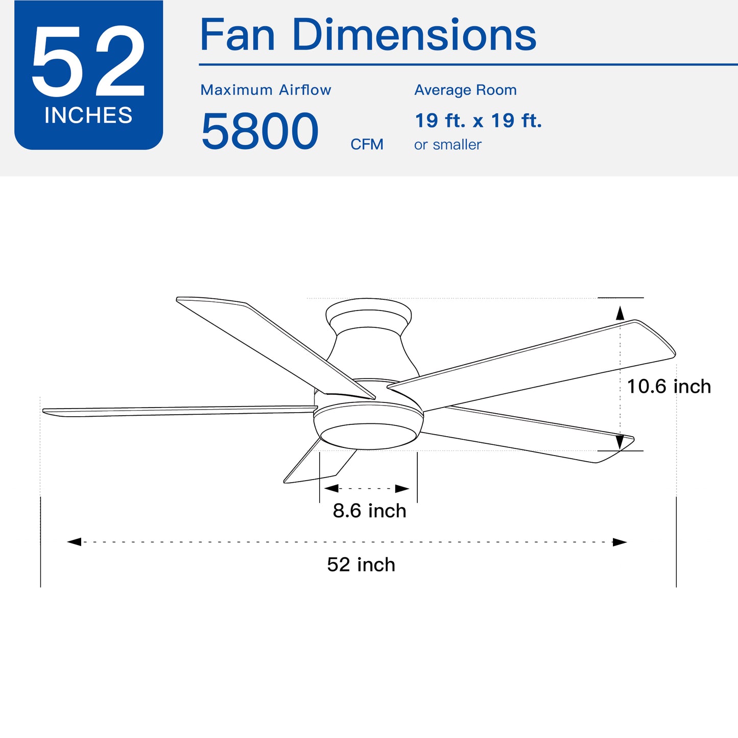 Chic Glow Ceiling Fan