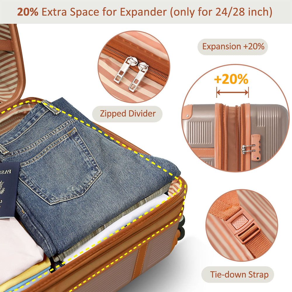 Ultra-Light Double Spinner Luggage Set