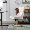 Golden Velvet Glam Office Chair