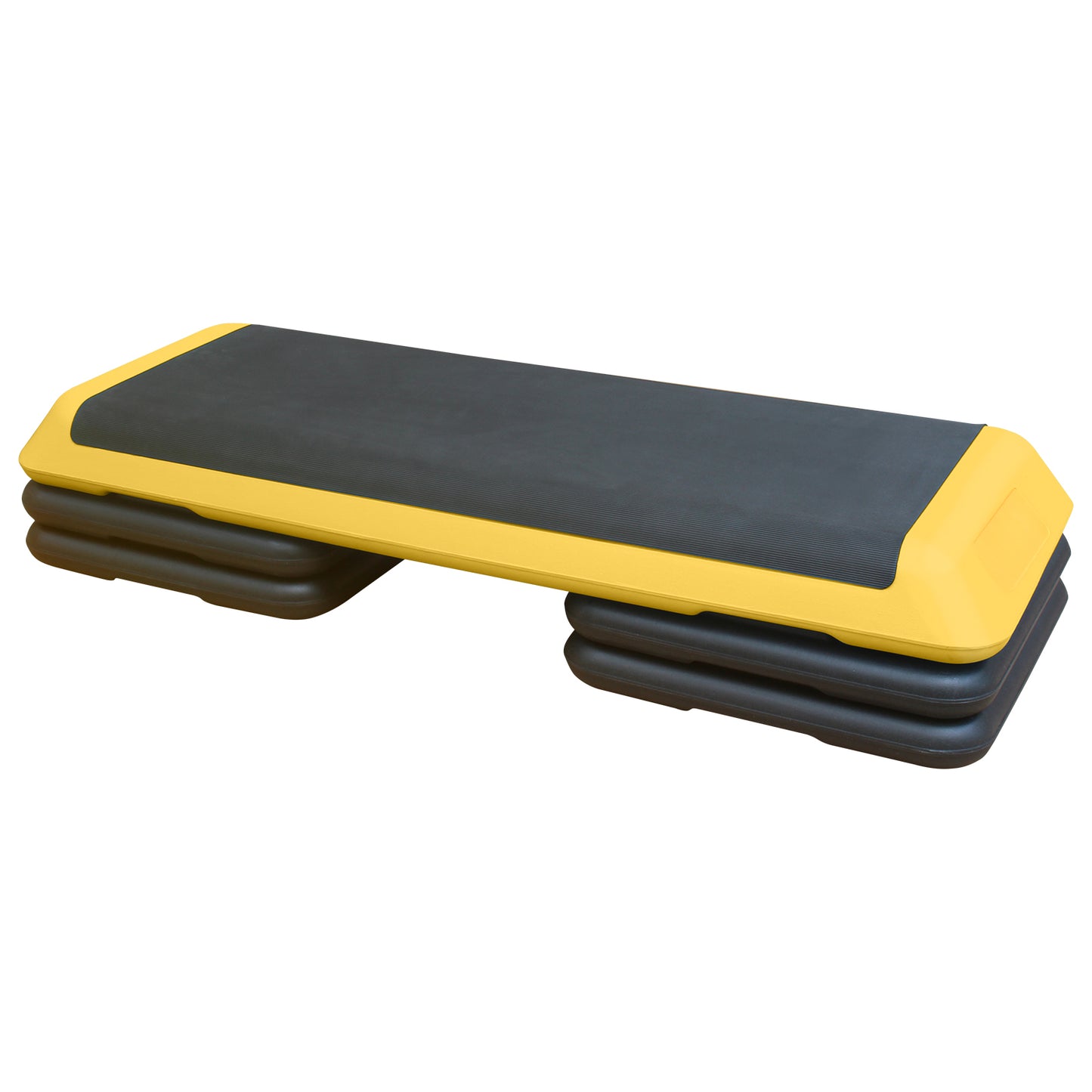 Dynamic Fitness Step with Adjustable Risers - Bright Yellow!