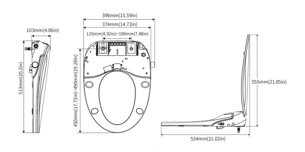 Cozy Smart Toilet Seat with Warm Wash & Glow