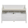 Rustic Charm Storage Bench with Safety Hinge