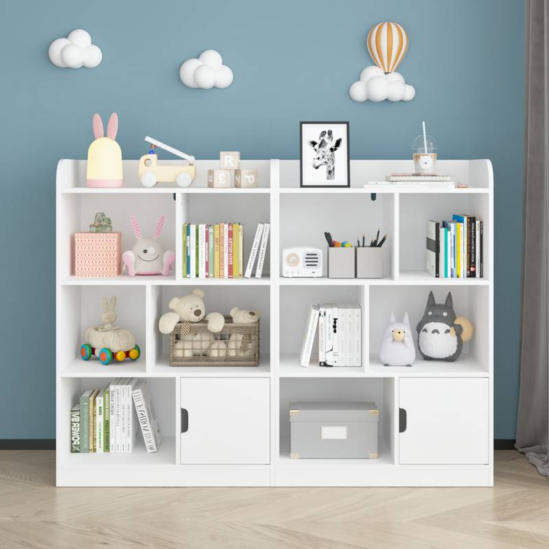 Charming Kids Bookcase with Cubes