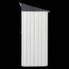 Garden Essentials Metal Storage Shed - Gray & White Rainproof Tool Keeper