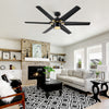 Sleek Remote-Controlled LED Ceiling Fan