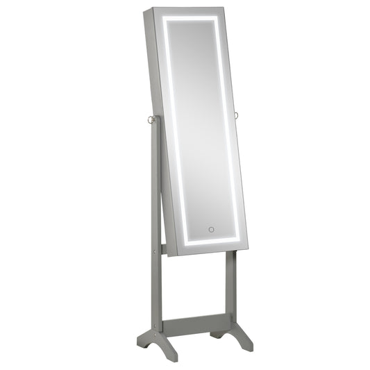 Radiant Jewelry Cabinet with Mirror & LED Light