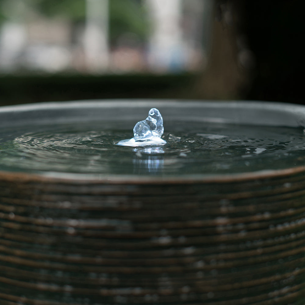 Chic Urn Water Fountain with Light for Garden & Patio