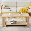 Rustic Chic Double-Layer Coffee Table