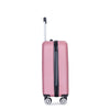 Pink Pop Luggage Duo: Lightweight Suitcases with Spinner Wheels