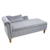 Velvet Dream Lounge Chair with Storage & Pillow