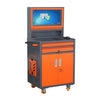 Mobile Metal PC Cabinet - Secure and Stylish Monitor Enclosure