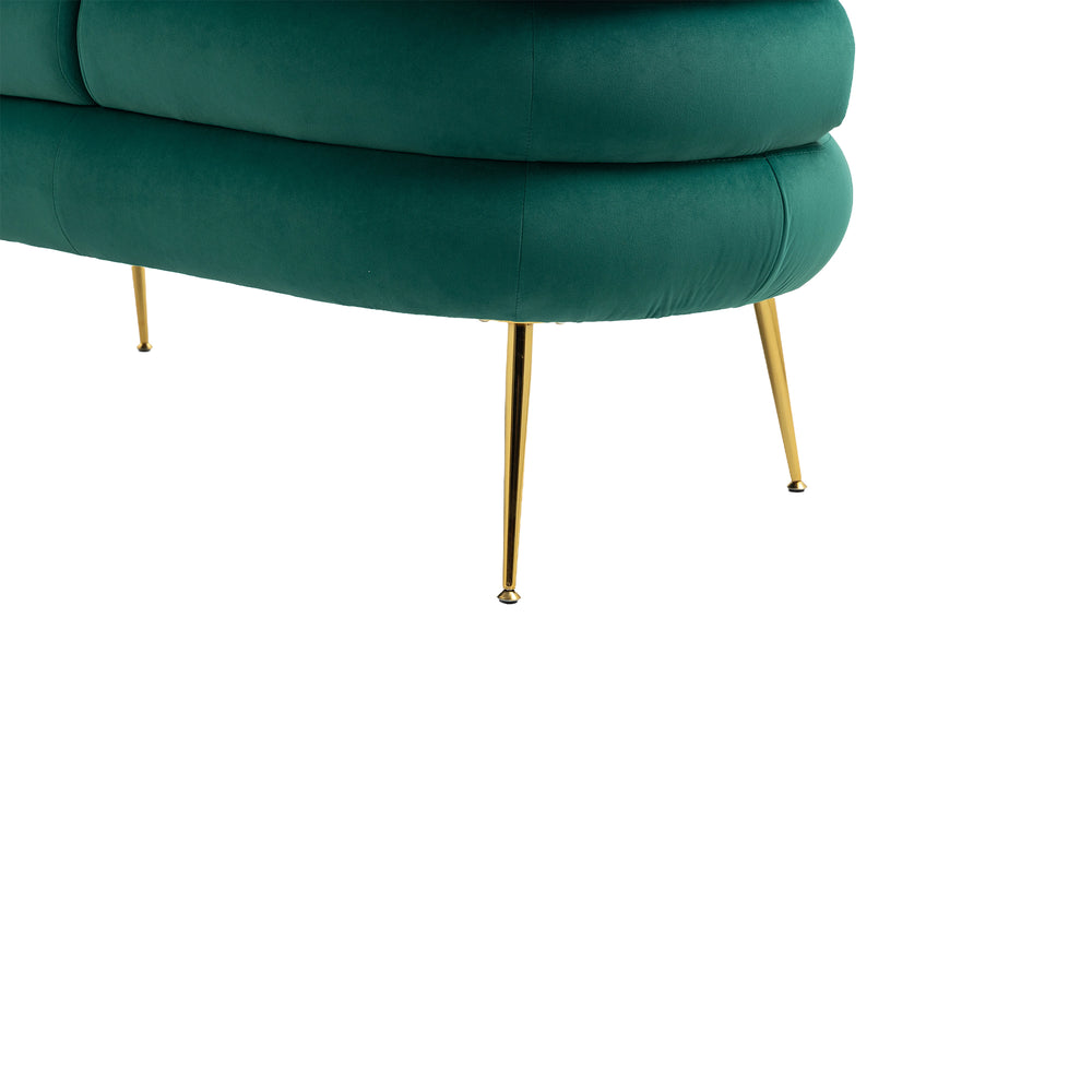 Chic Green Mini Loveseat