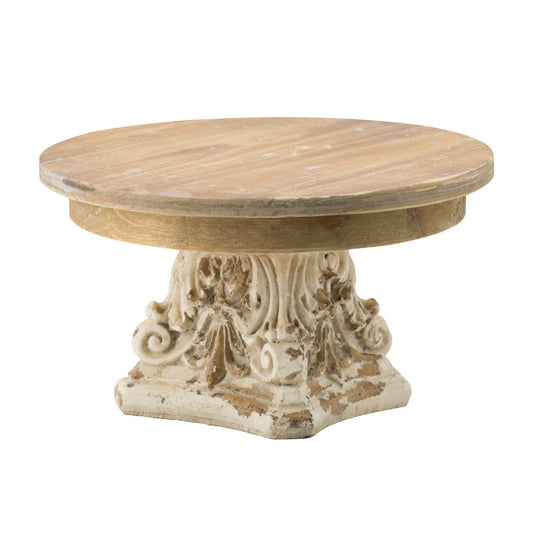 Charming Wooden Cake Stand with Sturdy Base