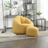 Cozy Foam Bean Bag Chair with Footrest