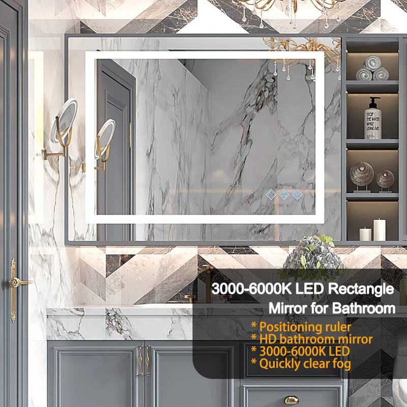 Illuminate & Reflect: Modern LED Bathroom Mirror