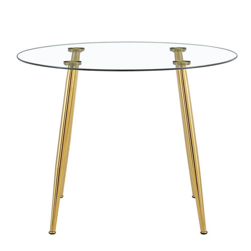 Simply Chic Gold Leg Dining Table