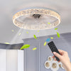 Sleek Remote-Dimming Ceiling Fan Chandelier