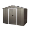 Spacious Gray Outdoor Storage Shed