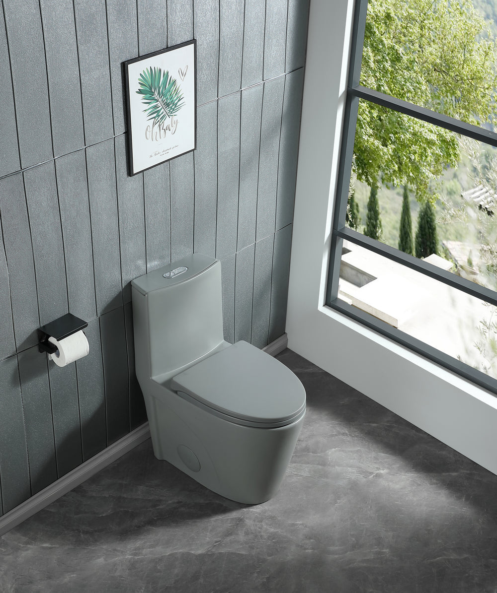 Eco Flush Comfort Toilet in Light Grey