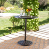 Chic Round Cast Aluminum Bar Table